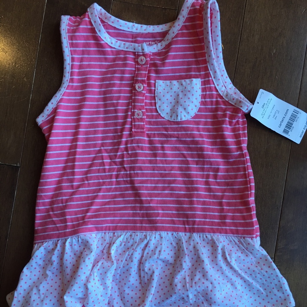 NEW Carters girls snap top size 24 mo.